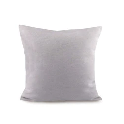 Față de pernă, culoare uni, cu model delicat, 45x45 cm - Gri deschis (2 Bucăți)