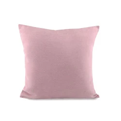 Față de pernă, culoare uni, cu model delicat, 45x45 cm - Roz antic deschis (2 Bucăți)