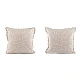 Față de pernă tricotată, bumbac 45x45 cm - Ecru deschis (2 Bucăți)