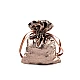 Saculet cadou cu efect metalic 13x18 cm - Auriu închis (1 Bucată)