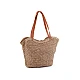 Geantă de mână croșetată din rafie - cu fermoar 47x36 cm - Verde (1 Bucată)