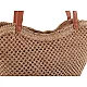 Geantă de mână croșetată din rafie - cu fermoar 47x36 cm - Verde (1 Bucată)