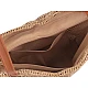 Geantă de mână croșetată din rafie - cu fermoar 47x36 cm - Verde (1 Bucată)