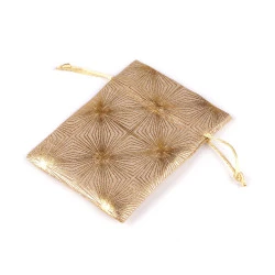 Săculeț cadou 10x13 cm - Auriu (10 Bucăți)