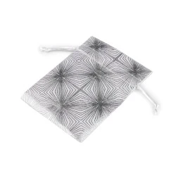 Săculeț cadou 10x13 cm - Argintiu (10 Bucăți)