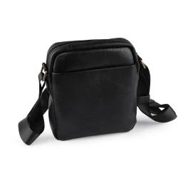 Geantă crossbody pentru bărbați 20x23 cm - Negru (1 Bucată)