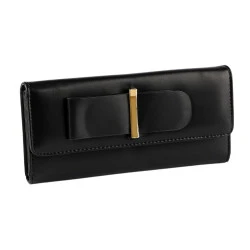 Portofel de damă 9x19 cm - Negru (1 Bucată)