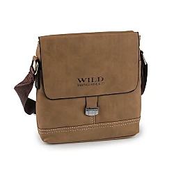 Geantă crossbody unisex 20x21 cm - Bej camel (1 Bucată)