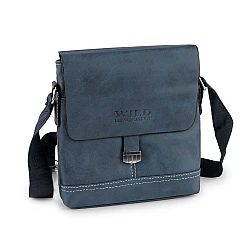 Geantă crossbody unisex 20x21 cm - Albastru denim (1 Bucată)