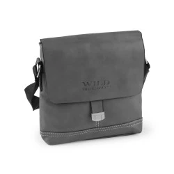 Geantă crossbody unisex 20x21 cm - Gri neutral (1 Bucată)