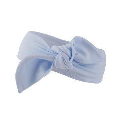 Bentiță de păr din bumbac pentru bebeluși - nod - Albastru deschis (1 Bucată)