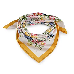 Eșarfă satinată 65x65 cm - Galben (1 Bucată)