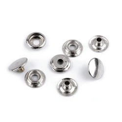 Capse metalice, finisaj argintiu,ø15 mm - Nichel (100 Bucăți)