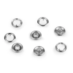 Capse metalice, ø10 mm - Nichel (500 Seturi)