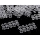 Capse de cusut din plastic, ø7 mm - ø15 mm - Transparent (50 Buchete)