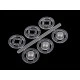 Capse de cusut din plastic, ø7 mm - ø15 mm - Transparent (50 Buchete)
