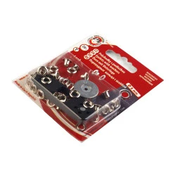 Ocheți metalici inoxidabili cu dispozitiv de atașare, ø4 mm - Nichel (1 Blister)