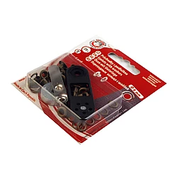 Ocheți metalici inoxidabili cu dispozitiv de atașare, ø4 mm - Alamă antică (1 Blister)