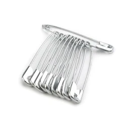 Ace de siguranță, lungime 45 mm - Nichel (5 Buchete)