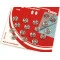 Capse metalice de cusut, mărimea - Nichel (1 Card)