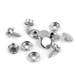 Capse cu surub ø15 mm - Nichel (50 Seturi)
