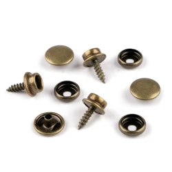 Capse cu surub ø15 mm - Alamă antică (50 Seturi)