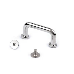 Inel / buclă cu șurub 22 mm - Nichel (10 Seturi)