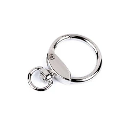 Carabină rotativă 10 mm - Nichel (10 Bucăți)