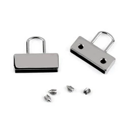 Terminatie chingă lățime 20 mm - Nichel (2 Bucăți)