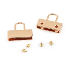 Terminatie chingă lățime 20 mm - Auriu rose (2 Bucăți)