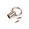 Capat snur / terminatie toarte genti ø13 mm - Auriu clasic (10 Seturi)