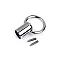 Capat snur / terminatie toarte genti ø13 mm - Nichel (10 Seturi)