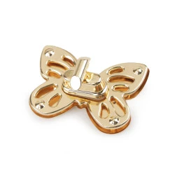 Închizătoare geantă fluture 37x52 mm - Auriu clasic (1 Set)