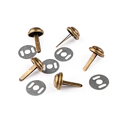 Ţinte metalice / piciorușe metalice genți, ø12 mm - Alamă antică (10 Seturi)