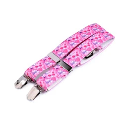 Bretele copii tip y, 70 cm, diverese modele - Roz (1 Bucată)