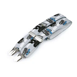 Bretele copii tip y, 70 cm, diverese modele - Gri foarte deschis (1 Bucată)
