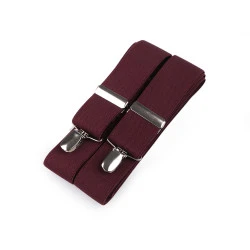 Bretele pantaloni tip x, diverse modele - Vișiniu (1 Bucată)