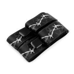Bretele pantaloni 120 cm - Negru (1 Bucată)