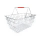 Coș de cumpărături metalic - Nichel (1 Bucată)
