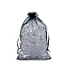 Săculeț organza pentru cadouri, 17x23 - Argintiu (100 Bucăți)