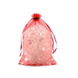 Săculeț organza pentru cadouri, 17x23 - Roșu (10 Bucăți)