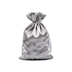 Săculeț satin pentru cadouri, 11x17 cm - Argintiu (1 Bucată)