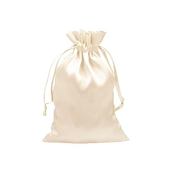 Săculeț satin pentru cadouri, 11x17 cm - Crem foarte deschis (1 Bucată)