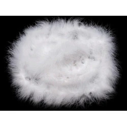 Șirag fulgi boa, 25g, lungime 2 m - Alb (1 Bucată)
