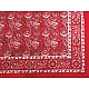 Batic bumbac, imprimeu floral, 70x70 cm - Roșu deschis (1 Bucată)