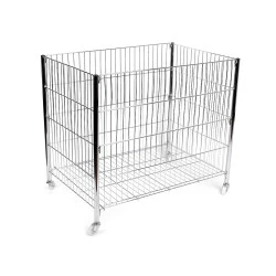 Coș expunere marfă, 60x80x90 cm - Argintiu închis (1 Bucată)