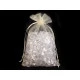 Săculeț organza pentru cadouri, 14x21 cm - Alb (100 Bucăți)