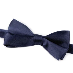 Papion satin - Albastru închis (1 Bucată)