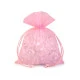 Săculeț organza pentru cadouri, 13x18 cm - Roz deschis (10 Bucăți)