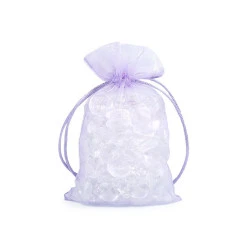 Săculeț organza pentru cadouri, 10x15 cm - Mov liliachiu (10 Bucăți)